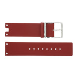 Calvin Klein Glam Transparent Dial Red Leather Strap Watch for Women - K9423144