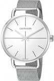 Calvin Klein Even Quartz White Dial Silver Steel Strap Watch for Women - K7B21126