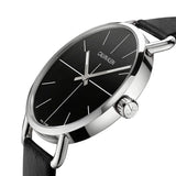 Calvin Klein Evan Black Dial Black Leather Strap Watch for Men - K7B211CZ