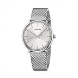 Calvin Klein City Chronograph White Dial Silver Mesh Bracelet Watch for Men - K2G2G126