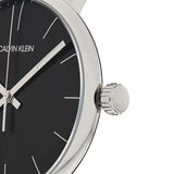 Calvin Klein High Noon Quartz Black Dial Black Leather Strap Watch for Men - K8M211C1