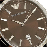 Emporio Armani Renato Classic Brown Dial Brown Leather Strap Watch For Men - AR2413