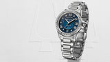 Bulova Marine Star Blue Dial Silver Steel Strap Watch for Women - 96R215