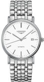 Longines Presence Automatic White Dial Silver Steel Strap Watch for Men - L4.921.4.12.6