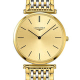 Longines La Grande Classique De Longines Gold Dial Two Tone Mesh Bracelet Watch for Women - L4.755.2.32.7