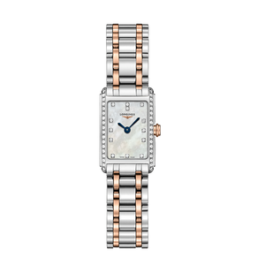 Longines Dolcevita Diamonds Mother of Pearl White Dial Two Tone Steel Strap Watch for Women - L5.258.5.89.7