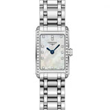 Longines Dolcevita Diamonds Mother of Pearl Dial Silver Steel Strap Watch for Women - L5.258.0.87.6