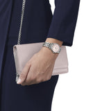 Tissot Carson Premium Lady Pink Mother of Pearl Dial Silver Steel Strap Watch For Women - T122.210.11.159.00