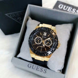 Guess Black Dial Black Rubber Strap Watch For Women - W1053L7