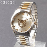 Gucci G Timeless Silver Dial Two Tone Steel Strap Watch For Women - YA1264074