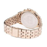 Tommy Hilfiger Ari Diamonds Silver Dial Rose Gold Steel Strap Watch for Women - 1781978