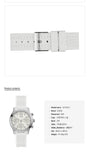 Guess Marina Quartz White Dial White Rubber Strap Watch For Women - W1025L1