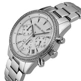 Michael Kors Ritz Silver Dial Silver Steel Strap Watch for Women - MK6428