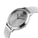 Emporio Armani Kappa Silver Dial Silver Mesh Bracelet Watch For Women - AR11128