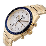 Hugo Boss Trophy White Dial Gold Steel Strap Watch for Men - 1513631