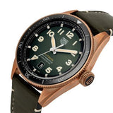 Tag Heuer Autavia Calibre 5 Automatic 42mm Olive Green Dial Leather Strap Watch for Men - WBE5190.FC8268