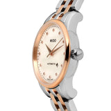 Mido Baroncelli III Automatic Mother of Pearl White Dial Two Tone Steel Strap Watch For Women - M7600.9.69.1