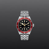 Tudor Black Bay Black Dial Silver Steel Strap Watch for Men - M7941A1A0RU-0003