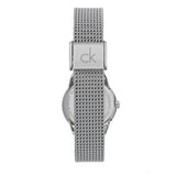 Calvin Klein Minimal Grey Dial Silver Mesh Bracelet Watch for Women - K3M231Y3