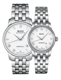 Mido Baroncelli II Automatic White Dial Silver Steel Strap Watch For Men - M8600.4.26.1