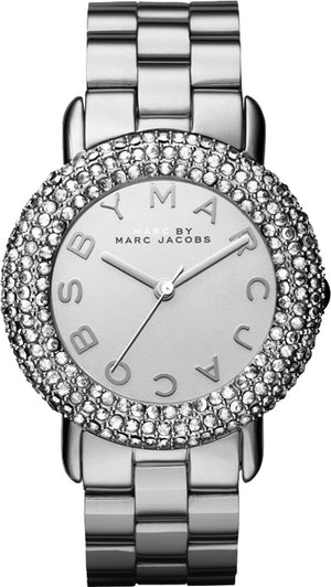 Marc Jacobs Marci Silver Stainless Steel Strap Watch for Women - MBM3190