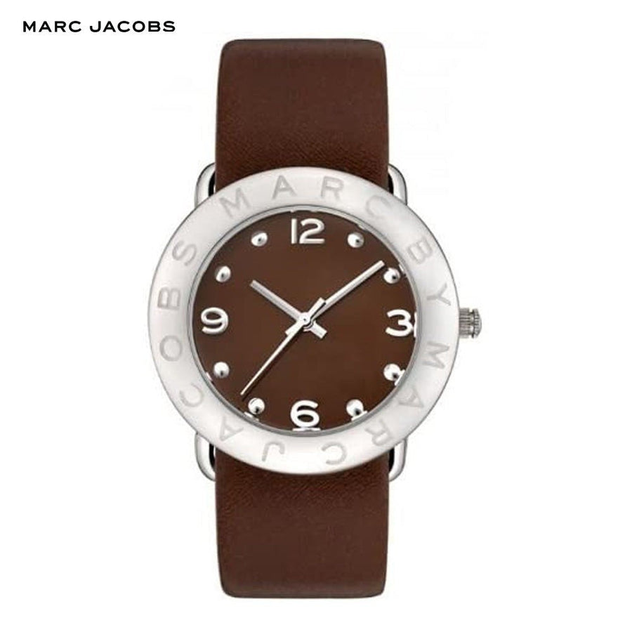 Marc Jacobs Amy Brown Dial Brown Leather Strap Watch for Women - MBM1139