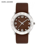 Marc Jacobs Amy Brown Dial Brown Leather Strap Watch for Women - MBM1139