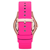 Marc Jacobs Henry Skeleton Pink Dial Pink Leather Strap Watch for Women - MBM1243