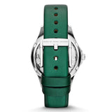 Marc Jacobs Henry Skeleton Green Dial Green Leather Strap Watch for Women - MBM1336