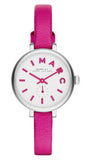 Marc Jacobs Sally White Dial Pink Leather Strap Watch for Women - MBM1353