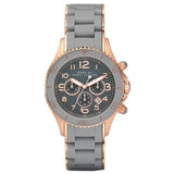 Marc Jacobs Rock Chronograph Grey Dial Grey Stainless Steel Strap Watch for Women - MBM2550