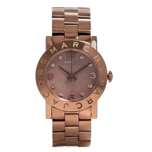 Marc Jacobs Amy Brown Dial Brown Steel Strap Watch for Women - MBM3119
