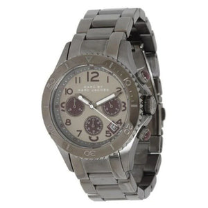 Marc Jacobs Rock Chronograph Gunmetal Grey Dial Grey Steel Strap Watch for Men - MBM3160