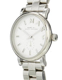 Marc Jacobs Baker White Dial Silver Steel Strap Watch for Women - MBM3246