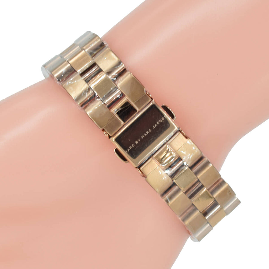 Marc Jacobs Henry Rose Gold Dial Stainless Steel Strap Watch for Women - MBM3293