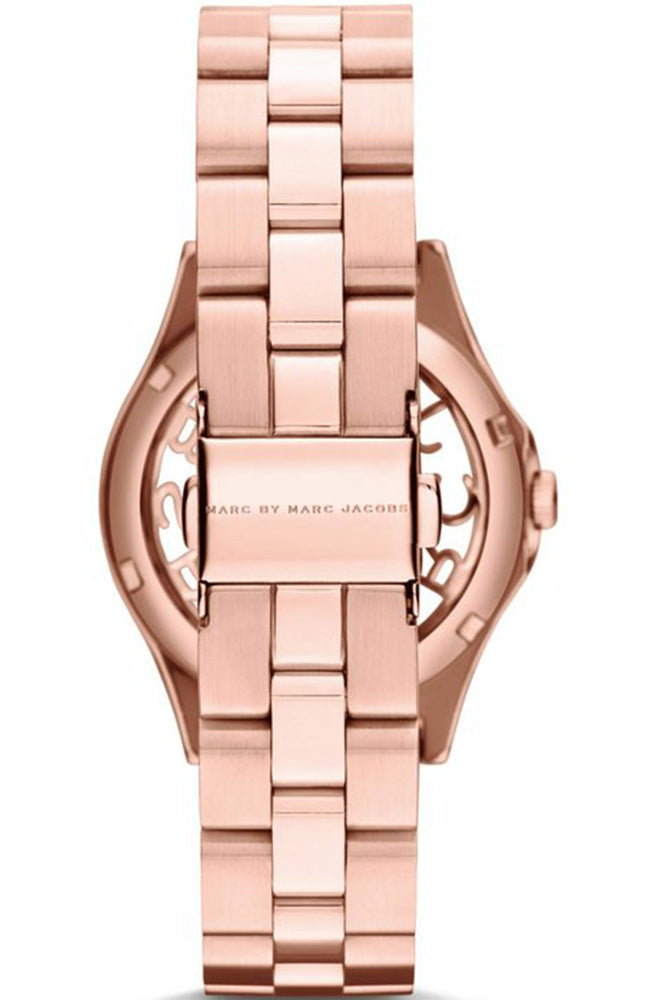 Marc Jacobs Henry Rose Gold Dial Rose Gold Steel Strap Watch for Women - MBM3293