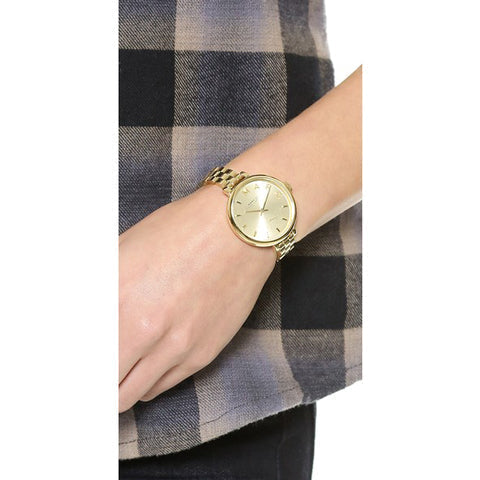 Marc Jacobs Sally Champagne Gold Dial Gold Steel Strap Watch for Women - MBM3363