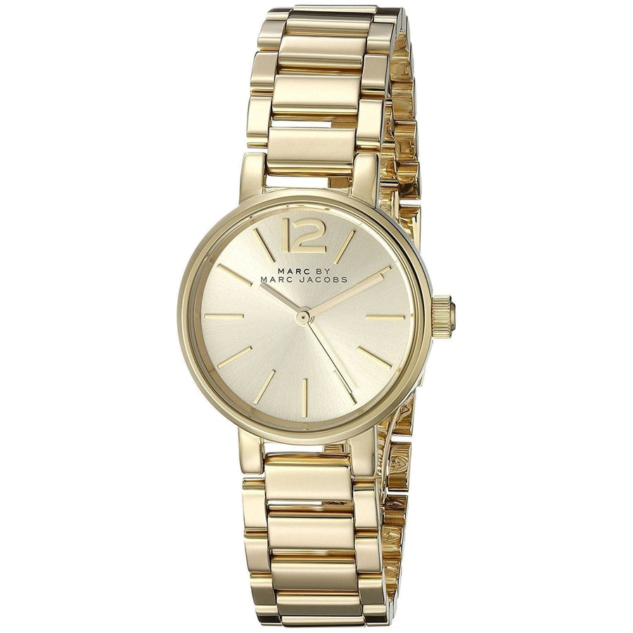 Marc Jacobs Peggy Gold Dial Gold Steel Strap Watch for Women - MBM3405