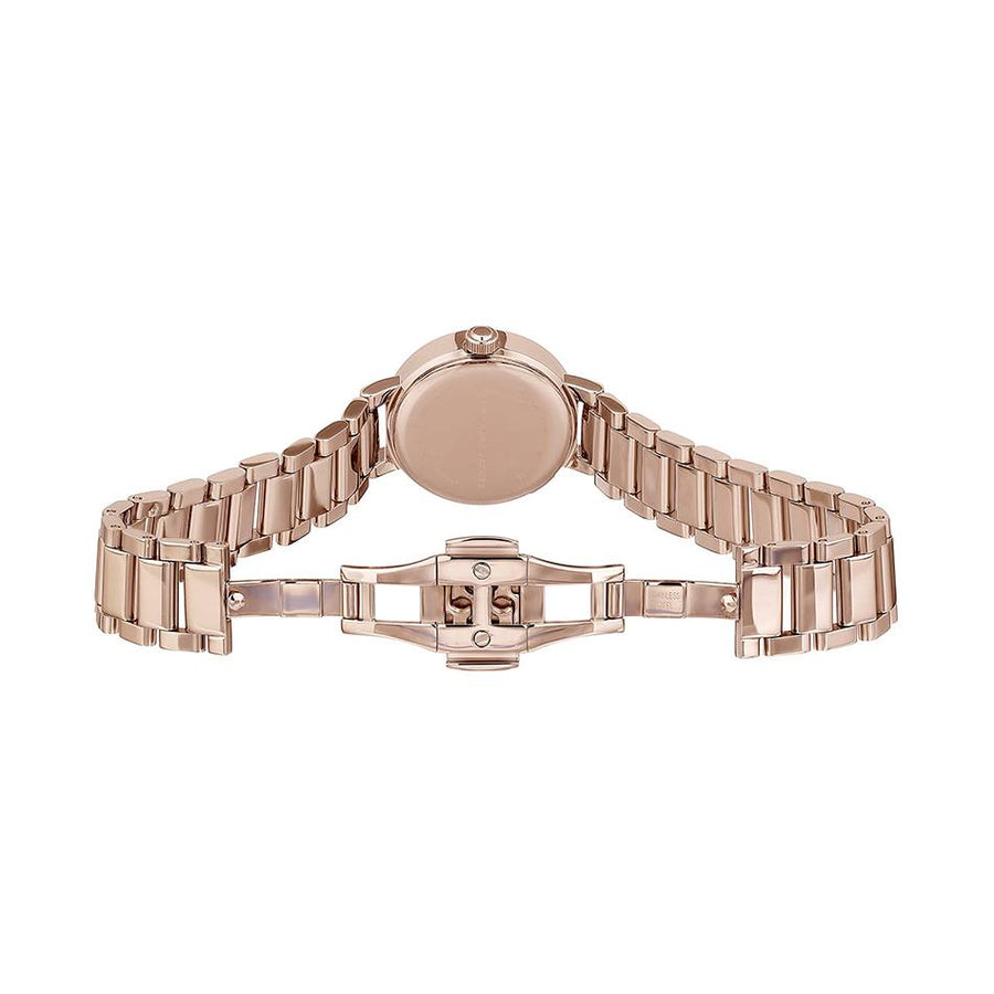 Marc Jacobs Peggy Rose Gold Dial Rose Gold Steel Strap Watch for Women - MBM3406