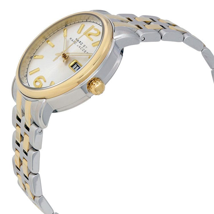 Marc Jacobs Fergus Silver Dial Two Tone Steel Strap Watch for Women - MBM8652