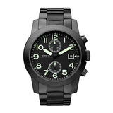 Marc Jacobs Larry Black Chronograph Dial Black Stainless Steel Strap Watch for Men - MBM5032