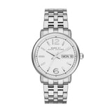 Marc Jacobs Fergus White Dial Silver Stainless Steel Watch for Women - MBM8646