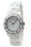 Marc Jacobs Marc White Dial White Ceramic Strap Watch for Women - MBM9500