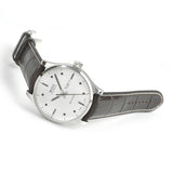 Mido Multifort Automatic Silver Dial Black Leather Strap Watch For Men - M005.430.16.031.80