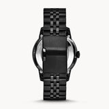 Fossil Townsman Multi Function Mechanical Black Dial Black Steel Strap Watch for Men - ME3062