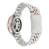 Fossil Townsman Automatic Skeleton White Dial Two Tone Steel Strap Watch for Men - ME3075