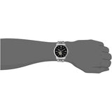 Fossil Townsman Black Dial Silver Steel Strap Watch for Men - ME3107