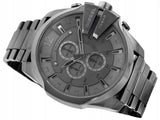 Diesel Mega Chief Chronograph Grey Dial Grey Steel Strap Watch for Men - DZ4282