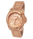 Michael Kors Blair Rose Gold Dial Rose Gold Steel Strap Watch for Women - MK5613