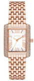 Michael Kors Emery Three-Hand White Dial Rose Gold Steel Strap Watch for Women - MK4743